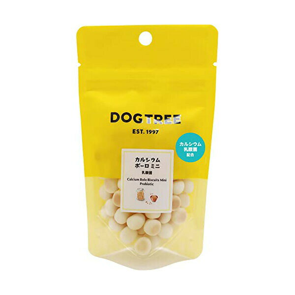 DOGTREE カルシウムボーロミニ 乳酸菌配合 犬用 シニア おやつ ドッグフード スナック 天然素材 褒美 間食