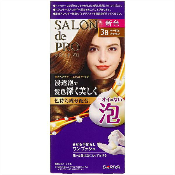 ▼まとめ買いがおすすめ！ 3個セット（爆安） 30個セット（人気） ニオイがなく自分も周りも快適な泡タイプの白髪染めで、ワンプッシュで混ぜる手間なく使用できる。【セット内容】●白髪染め × 30個●1個あたり：1剤50g、2剤50g【特徴】●浸透泡で髪内部へ素早く染料を届ける●色持ち成分としてシルクハイブリッドポリマーを配合●ローヤルゼリーエキス、パールエキス、アンズエキス、シルクプロテイン、加水分解コラーゲン、海藻エキスの6つの自然由来トリートメント成分配合●アンモニアフリー処方●ワンプッシュで1剤と2剤が均一に出る●手にフィットする手袋付き●残った分は次回使用可能●20分の放置時間で使用可能【仕様】内容量1剤50g、2剤50g使用方法ボトルを上下に20回ほどしっかり振り、レバーを押して泡を手に出す。乾いた髪に泡を塗り髪全体になじませ、20分放置後、よくすすぎ、シャンプー。使用前に48時間のパッチテストが必須。区分医薬部外品有効成分【1剤】トルエン-2,5-ジアミン、パラアミノフェノール、メタアミノフェノール、レゾルシン、5-アミノオルトクレゾール【2剤】過酸化水素香り無香料剤型泡タイプ注意皮膚アレルギー試験(パッチテスト)を染毛の48時間前に毎回必ず実施。ヘアカラーでかゆみ、発疹、発赤がでたことのある方は絶対に使用しないこと。眉毛、まつ毛には使用しないこと。薬剤や洗髪時の洗い液が目に入らないよう注意。入浴中の使用は避けること。高温や直射日光を避けて保管。【使用場所】●白髪が気になる髪の毛【ご注意】●セット内容：キャップつきボトル(1剤50g、2剤50g)、ぴったりフィット手袋、使用説明書●原産国：日本●販売元：株式会社ダリヤ●寒冷時には泡にならないことがある●火気を使用している室内で大量に使用しないこと●高圧ガス(LPG)を使用した可燃性製品のため注意が必要ニオイがなく自分も周りも快適な泡タイプの白髪染めで、ワンプッシュで混ぜる手間なく使用できる。内容量：1剤50g、2剤50g30個セットでお届け。白髪が気になる髪の毛などに。 ▼まとめ買いがおすすめ！ 3個セット（特売） 30個セット（特売）