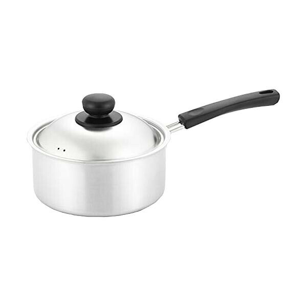 Ih Compatible - 【2個セット】 ヨシカワ 片手鍋 IH対応 ステンレス 18cm 日本製 COOK EASY SJ3320 丈夫 キッチン ガス火 お鍋 ステンレス製 蓋付き おしゃれ 料理 フタ付き 調理器具 シルバー 錆びにくい 直火 シンプル 人気商品