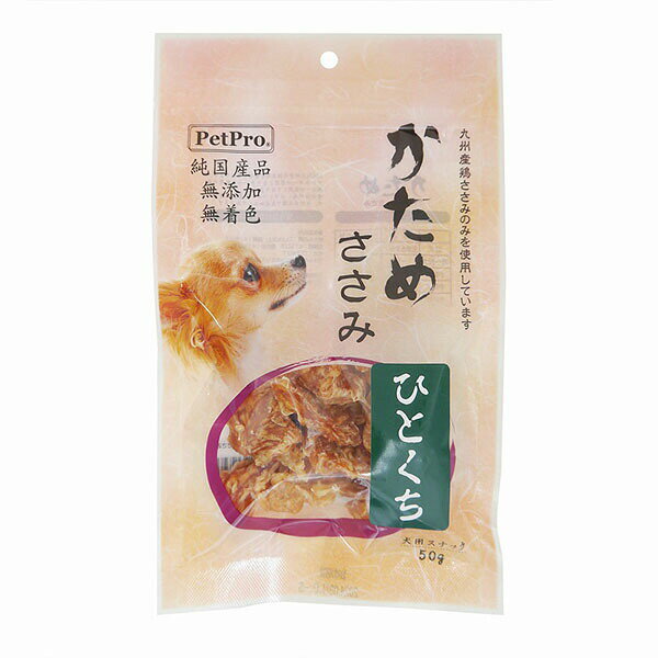 【6個セット】 ペットプロジャパン ペットプロ 純国産かためささみひとくち 50g イ...