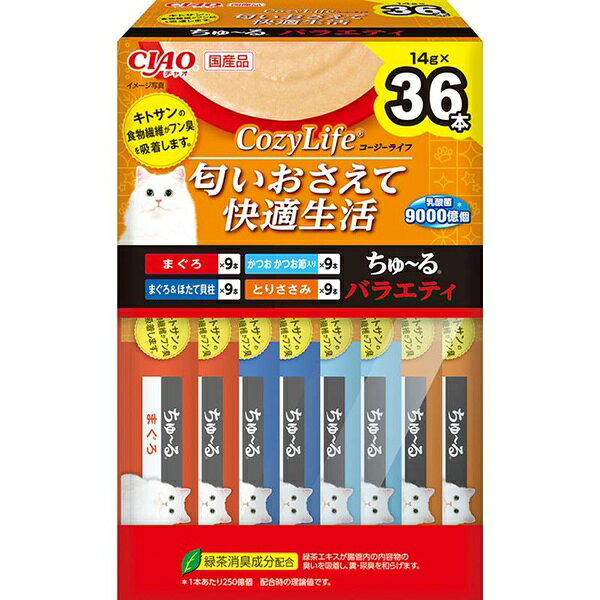 いなばペットフード CIAO CozyLifeちゅ〜るバラエティBOX 14g×36本