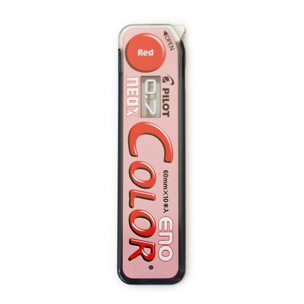 【10個セット】 パイロット ネオックス カラーイーノ 0.7mm 替芯 レッド HRF7C-20-R