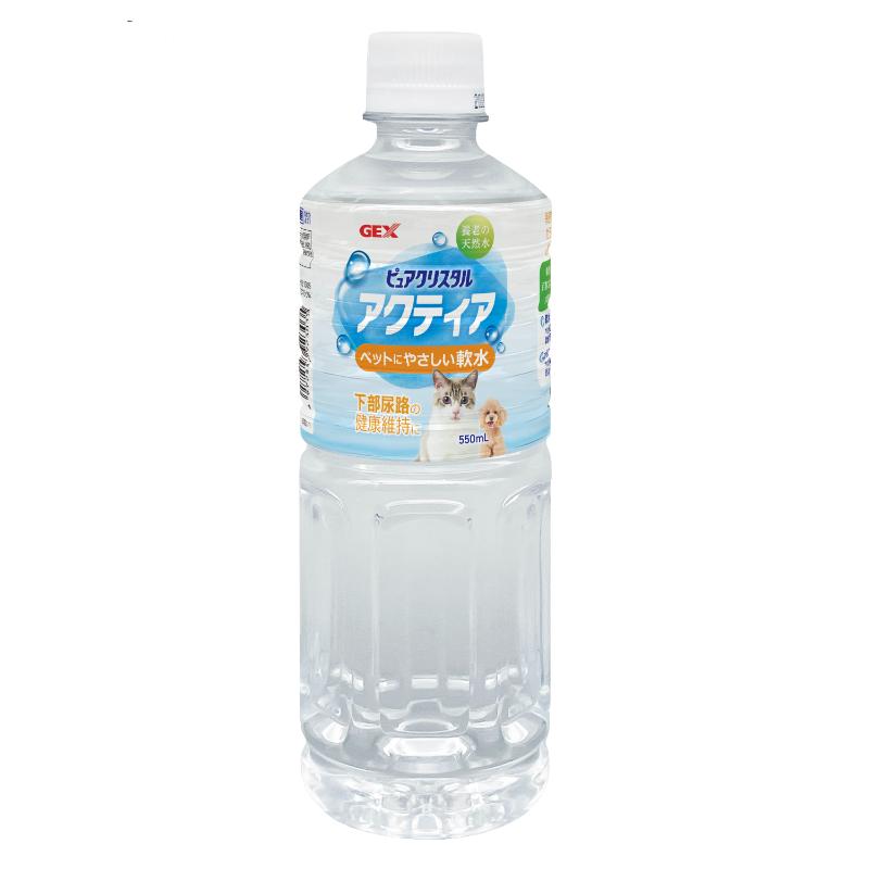GEX クティア ピュア 天然軟水 ペット用飲料水 500ml ボトル 猫犬用 水分補給 ウォーター
