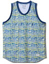 バスケットノースリーブ タンクトップ ジュニア キッズ ウェア アクター AKTR KIDS SCRATCH CAMO TANK GRAYxYELLOW 【BO...