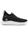バスケットシューズ バッシュ アンダーアーマー UnderArmour Curry 8 Team Unisex Blk/Wht