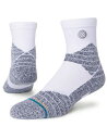 バスケットソックス ウェア ミッドクルーソックス STANCE ICON SPORT QTR Wht ランニング トレーニング ストリート