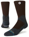 バスケットソックス ウェア クルーソックス STANCE ICON SPORT CREW BROWN ランニング トレーニング