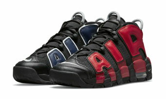 バスケットシューズ バッシュ スニーカー エアー　モア　アップテンポ ナイキ Nike Air More Uptempo GS Blk/Red/Nvy ストリート 【GS】キッズ