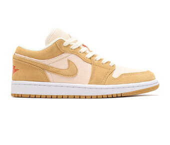 バスケットシューズ バッシュ スニーカー ジョーダン Jordan Wmns Air Jordan 1 Low SE W BEIGE/ORANGE ストリート 【WOMEN 039 S】