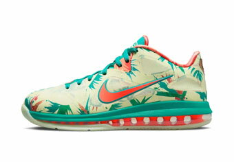 バスケットシューズ バッシュ スニーカー レブロノルドパーマー ナイキ Nike Lebron 9 Low LeBronold Palmer Tropical Green ストリート