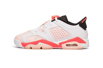 バスケットシューズ バッシュ スニーカー ローカット　インフラ ジョーダン Jordan Air Jordan 6 Retro Low BG "Infrared23" GS Wht/Infrared 23 ストリート 【GS】キッズ