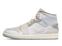 バスケットシューズ バッシュ スニーカー ジョーダン Jordan Air Jordan 1 Mid SE Inside Out Wht/Gry ストリート