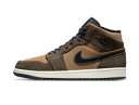 バスケットシューズ バッシュ スニーカー ジョーダン Jordan Air Jordan 1 Mid SE Dark Choco Brown ストリート