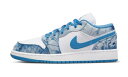 バスケットシューズ バッシュ スニーカー デニム ジョーダン Jordan Air Jordan 1 Low GS GS Washed Denim ストリート ...