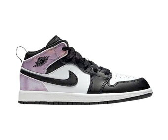 バスケットシューズ バッシュ スニーカー ジョーダン Jordan Air Jordan 1 Mid SE GS GS Black/White/Coral ストリート 【GS】キッズ