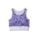 バスケットノースリーブ　タンクトップ ジュニア レディーズ ウェア アクター AKTR BREEZE CROP TOP BLUxL-ORANGE ウーメンズモデル 女性用 ストリート 【WOMEN'S】アパレル