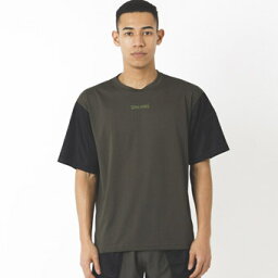 バスケットTシャツ ウェア スポルディング Spalding Tシャツ ジップスリーブポケット スムースドライ Khaki ランニング トレーニング ストリート 【MEN'S】