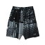 バスケットショーツ バスパン ウェア アクター AKTR GLITCH PHOTO SHORTS BLACK 【MEN'S】