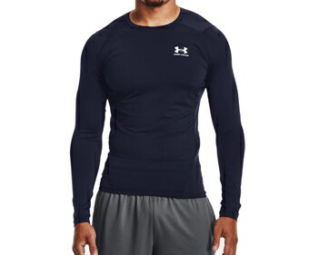 バスケットロング Tシャツ ウェア アンダーアーマー UnderArmour UA HG ARMOUR COMP L/S Navy ランニング トレーニング ストリート 【MEN'S】