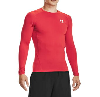 バスケットロング Tシャツ ウェア アンダーアーマー UnderArmour UA HG ARMOUR COMP L/S Red ランニング トレーニング ストリート 【MEN'S】