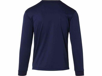 �Х����åȥ������å� ������ ����ʪ �����å��� Asics L/S Top Nvy ���˥� �ȥ졼�˥� ��MEN'S��