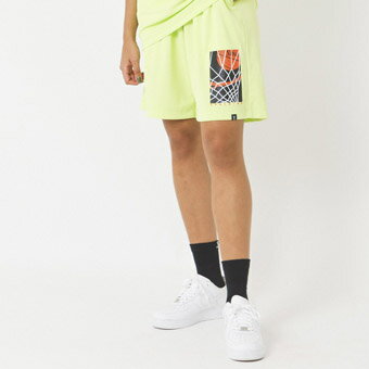 バスケットショーツ バスパン ウェア スポルディング Spalding Practice Shorts Rim Shot Lime Green 【MEN'S】