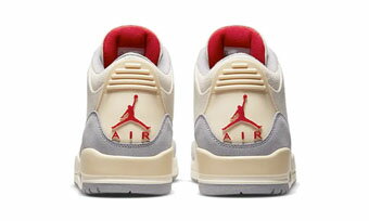 バスケットシューズ バッシュ スニーカー モスリン ジョーダン Jordan Air Jordan 3 Retro SE Muslin Beigue/U.Red ストリート