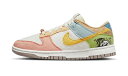 バスケットシューズ バッシュ スニーカー ナイキ Nike Wmns Dunk Low SE W Sun Club/White/Multi ストリート 【WOM...