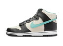 バスケットシューズ バッシュ スニーカー エンベデッド ナイキ Nike Dunk high Retro EMB Beige/Black ストリート