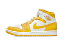 バスケットシューズ バッシュ スニーカー ジョーダン Jordan Wmns Air Jordan 1 Mid SE W Lemon ストリート 【WOMEN'...