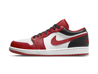 バスケットシューズ バッシュ スニーカー ジョーダン Jordan Air Jordan 1 Low Bulls White/Black/Red ストリート バスケットシューズ バッシュ スニーカー ジョーダン Jordan Air Jordan 1 Low Bulls White/Black/Red ストリート