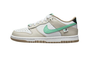 バスケットシューズ バッシュ スニーカー ナイキ Nike Dunk Low GS GS White/Tan Mint ストリート 【GS】キッズ