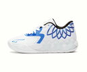 バスケットシューズ バッシュ ラメロボール プーマ Puma MB.01 Team Lo GS GS White/Blue 【GS】キッズ