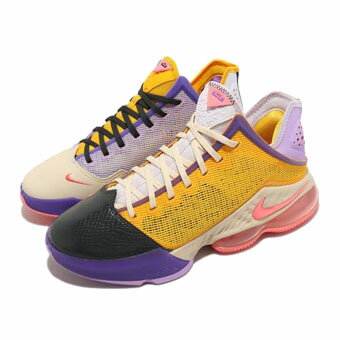 バスケットシューズ バッシュ ナイキ Nike Lebron 19 Low EP LA Yellow/Purple