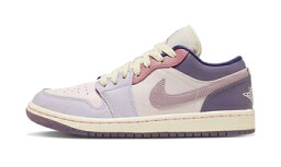 バスケットシューズ バッシュ スニーカー ジョーダン Jordan Wmns Air Jordan 1 Low Pastel Pink W Sail/Pink/Purple ストリート 【WOMEN'S】