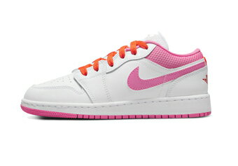 バスケットシューズ バッシュ スニーカー ジョーダン Jordan Air Jordan 1 Low Pinksicle GS GS White/Pink ストリート 【GS】キッズ