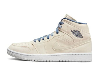 楽天バスケ＠TOKYO UltimateCollectionバスケットシューズ バッシュ スニーカー ジョーダン Jordan Wmns Air Jordan 1 Mid SE SANDDRIFT W Sail/Indigo ストリート 【WOMEN'S】