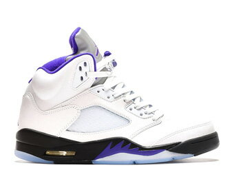 バスケットシューズ バッシュ スニーカー ジョーダン Jordan Air Jordan 5 Retro WHITE/DARK CONCORD ストリート