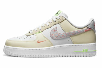 バスケットシューズ バッシュ スニーカー ナイキ Nike Air Force 1 Low '07 LV8 White/Tan-Neon ストリート バスケットシューズ バッシュ スニーカー ナイキ Nike Air Force 1 Low '07 LV8 White/Tan-Neon ストリート