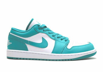 バスケットシューズ バッシュ スニーカー ジョーダン Jordan Wmns Air Jordan 1 Low W WHITE/EMERALD ストリート 【WOMEN'S】