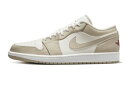 バスケットシューズ バッシュ スニーカー ジョーダン Jordan Air Jordan 1 Low SE White/Rattan ストリート