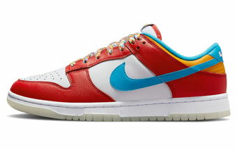 バスケットシューズ バッシュ スニーカー フルーティペブルス ナイキ Nike Dunk Low QS Fruity Pebbles Red/L.Blu ストリート