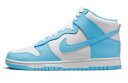 バスケットシューズ バッシュ スニーカー ブルーチル ナイキ Nike Dunk High Retro Blue Chill/White ストリート