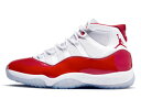 バスケットシューズ バッシュ スニーカー ジョーダン Jordan Air Jordan 11 Retro Cherry White/Red ストリート