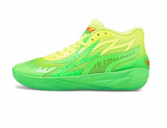 バスケットシューズ バッシュ ラメロボール プーマ Puma MB.02 x Slime Green/Yellow