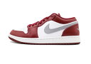 バスケットシューズ バッシュ スニーカー ジョーダン Jordan Air Jordan 1 Low White/Cherry/Cement Gray ストリー...