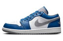 バスケットシューズ バッシュ スニーカー ジョーダン Jordan Air Jordan 1 Low True Blue/Gray/White ストリート