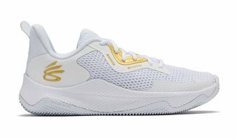 バスケットシューズ バッシュ アンダーアーマー UnderArmour UA Curry HOVR Splash 3 White/Metallic Gold