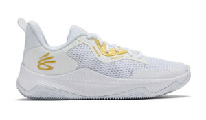 バスケットシューズ バッシュ アンダーアーマー UnderArmour UA Curry HOVR Splash 3 White / Metallic Gold