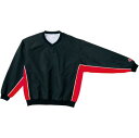 バスケットジャケット ウェア ウォームアップ 秋冬物 コンバース Converse V-neck Warm Up Black/Red 【MEN'S】